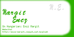 margit encz business card